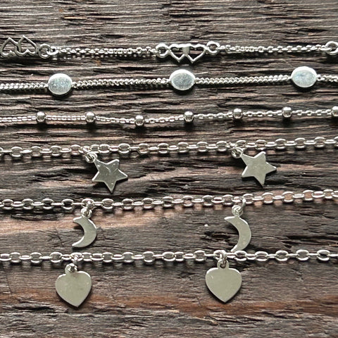 Fine Sterling Silver Bracelets & Anklets