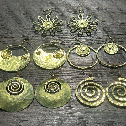 Brass-Works Drop Earrings