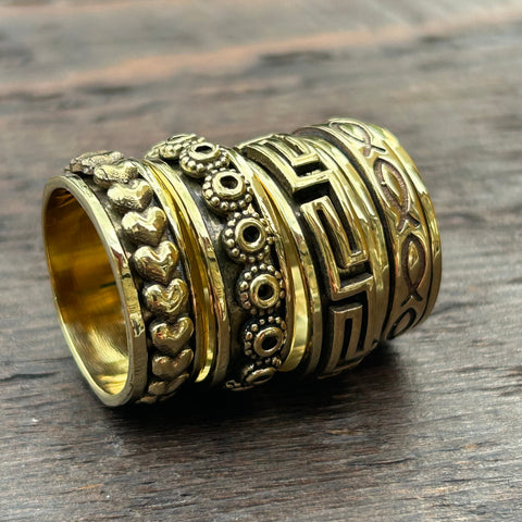 Brass-Works Brass Spinning / Fidget / Anxiety Rings