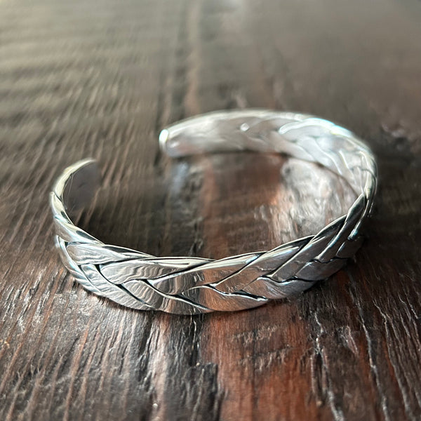 Solid Sterling Silver Cuff Bangle