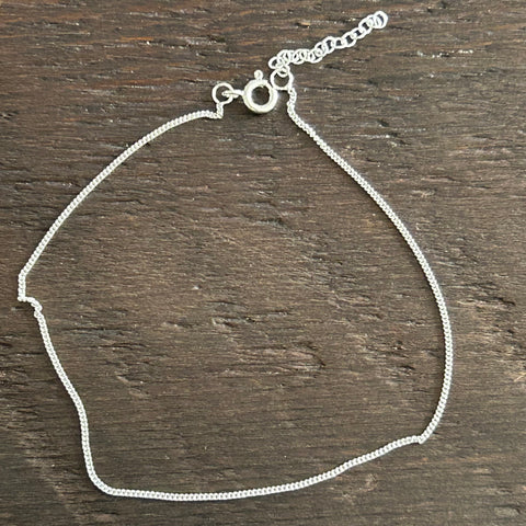 Sterling Silver Anklet - Simplicity