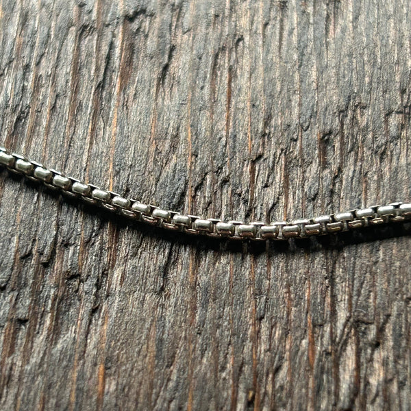 925 Sterling Silver 'Box Link' Chain - 2mm