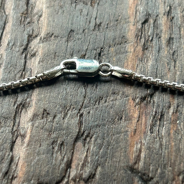 925 Sterling Silver 'Box Link' Chain - 2mm
