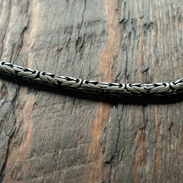 925 Sterling Silver 'Borobudur' Chain - 3mm