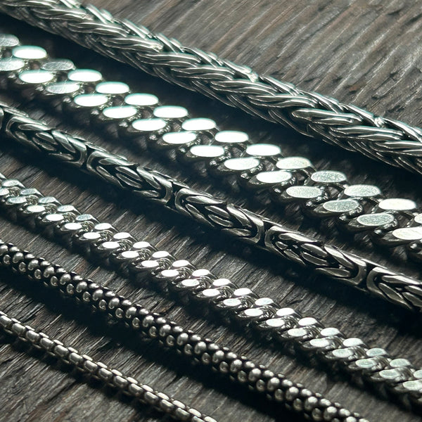 925 Sterling Silver 'Box Link' Chain - 2mm