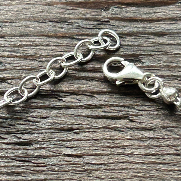 Sterling Silver Anklet - Crescent Moon Charms