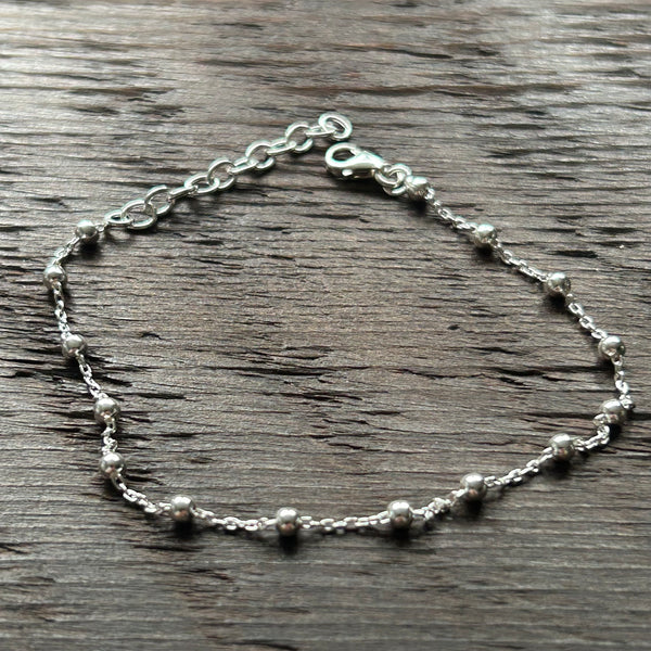 Fine Sterling Silver Bracelet - Balls