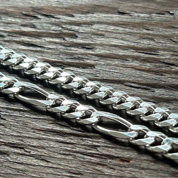 Sterling Silver Curb Bracelet - 4mm