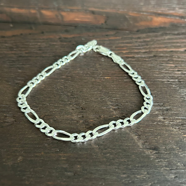 Sterling Silver Curb Bracelet - 5mm