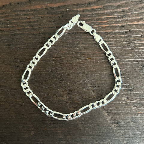 Sterling Silver Curb Bracelet - 5mm