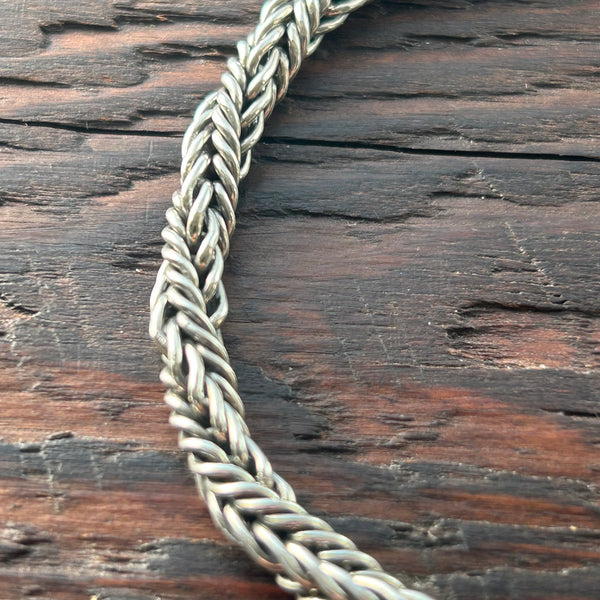 Sterling Silver 5mm Triple Strand Twist Rope Bracelet