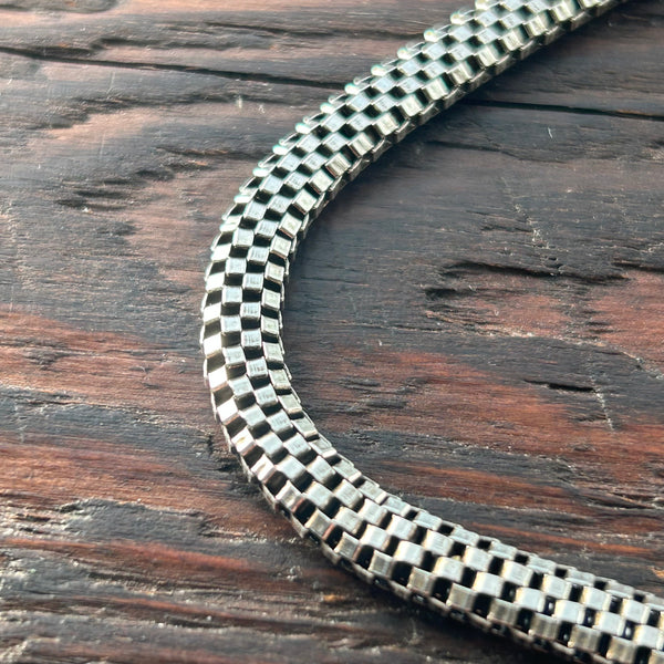 Lightweight 5mm Flexible Box Sterling Silver Bracelet