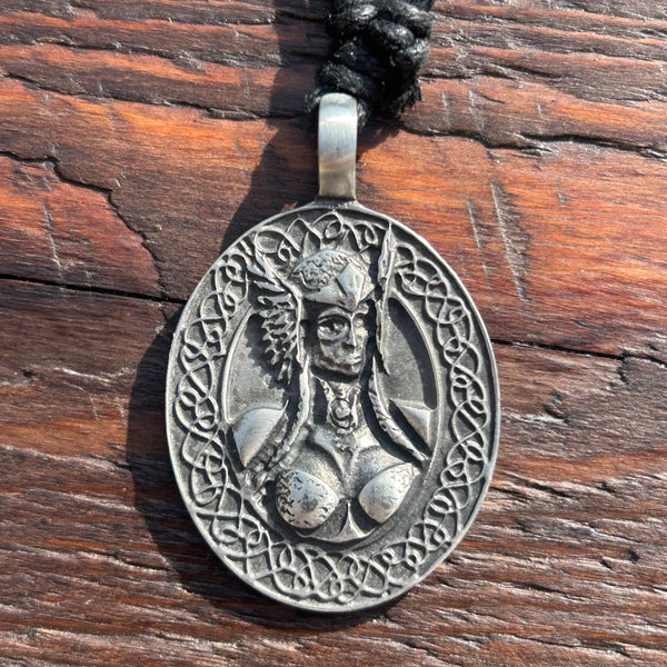 Oval Viking / Norse Pewter Pendant