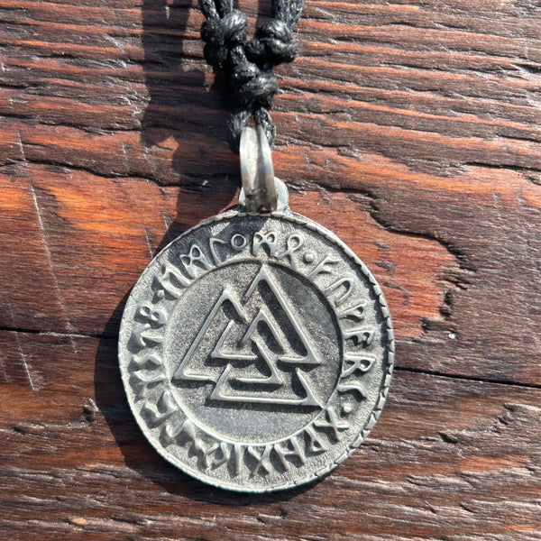 Round Viking / Norse Pewter Pendant