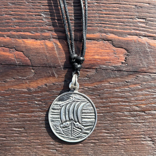 Round Viking / Norse Pewter Pendant