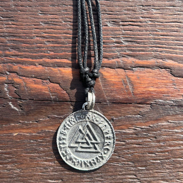 Round Viking / Norse Pewter Pendant
