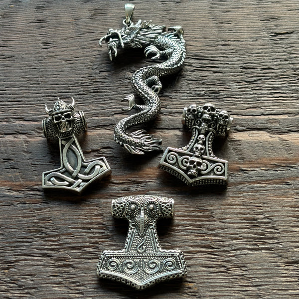 Viking Design Sterling Silver Pendant - Small