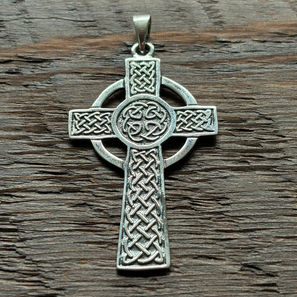 Celtic Cross Knot Sterling Silver Pendant