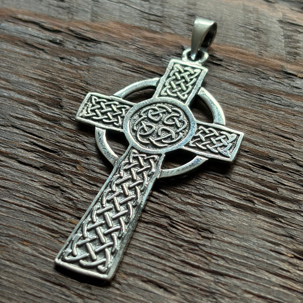 Celtic Cross Knot Sterling Silver Pendant