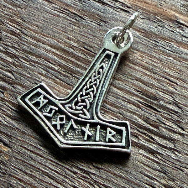 Viking / Thors Hammer Design Sterling Silver Pendant