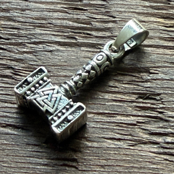 Viking / Thors Hammer Design Sterling Silver Pendant