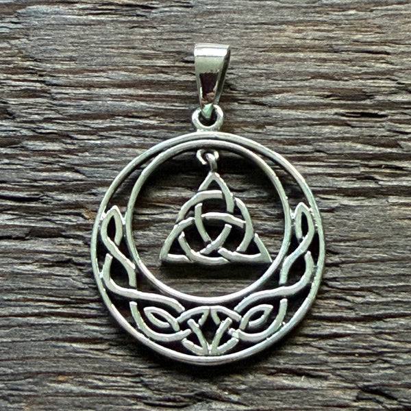 Celtic Knot Style Sterling Silver Pendant