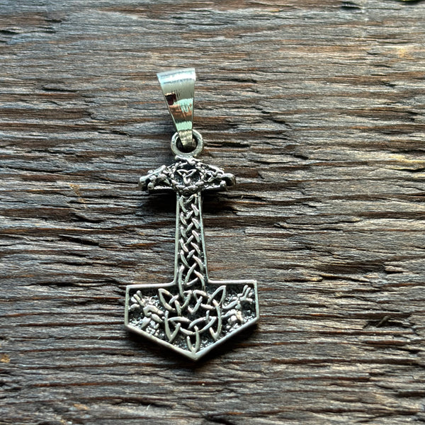 Viking / Thors Hammer Design Sterling Silver Pendant