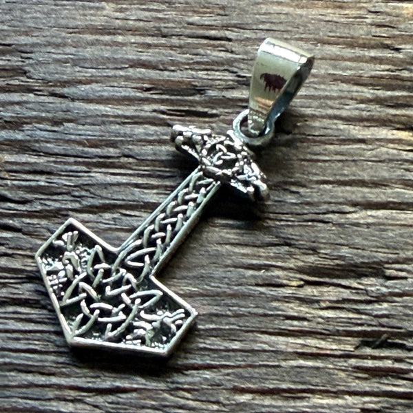 Viking / Thors Hammer Design Sterling Silver Pendant