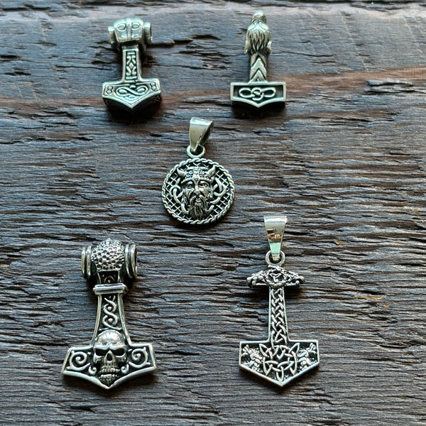 Viking Design Sterling Silver Pendant - Small
