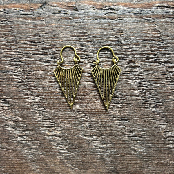 'Brass-Works' Creole Hoop Earrings