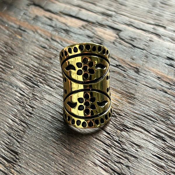 Brass-Works Adjustable Statement Rings