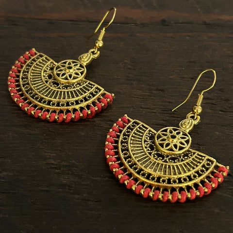 ‘Ethnic Vibes’ Oriental Mandala Design Earrings