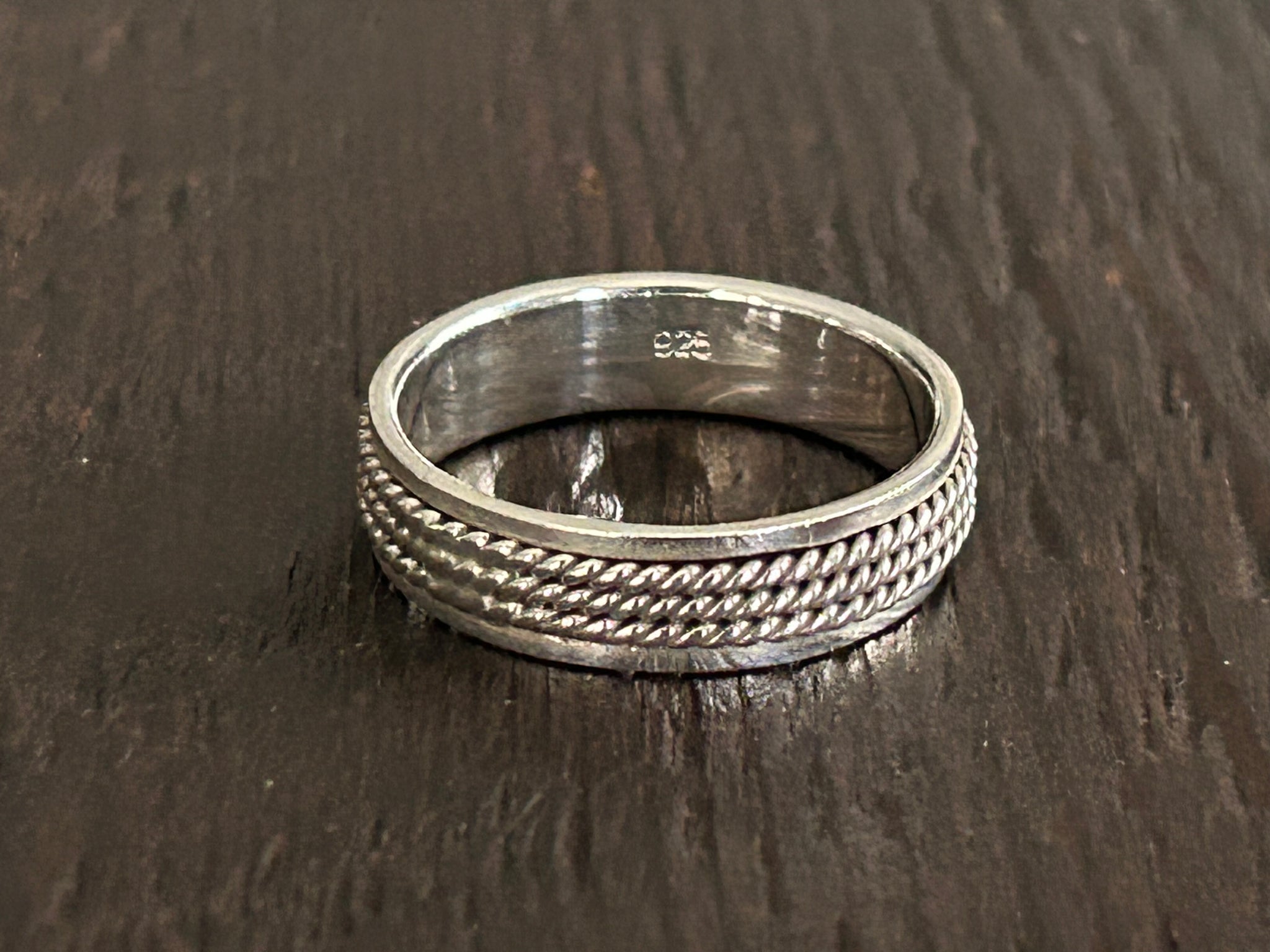 Sterling Silver Fidget / Spinning Ring