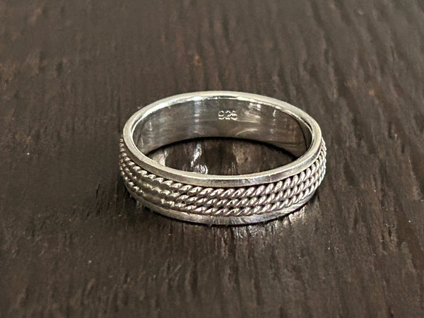 Sterling Silver Fidget / Spinning Ring