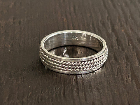 Sterling Silver Fidget / Spinning Ring