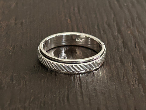 Sterling Silver Fidget / Spinning Ring