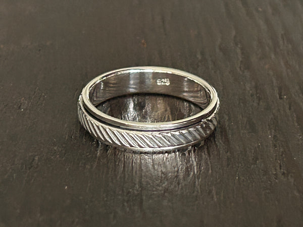 Sterling Silver Fidget / Spinning Ring