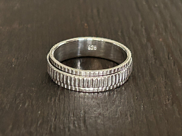 Sterling Silver Fidget / Spinning Ring
