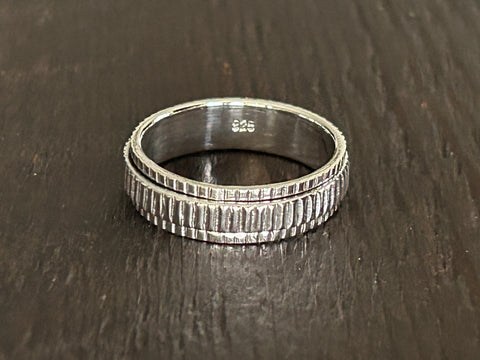 Sterling Silver Fidget / Spinning Ring