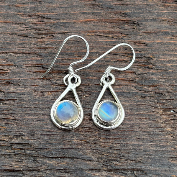 Sterling Silver & Labradorite Drop Earrings