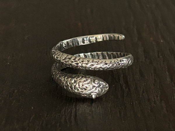 'Snake' Wraparound Adjustable Sterling Silver Ring * BEST SELLER *