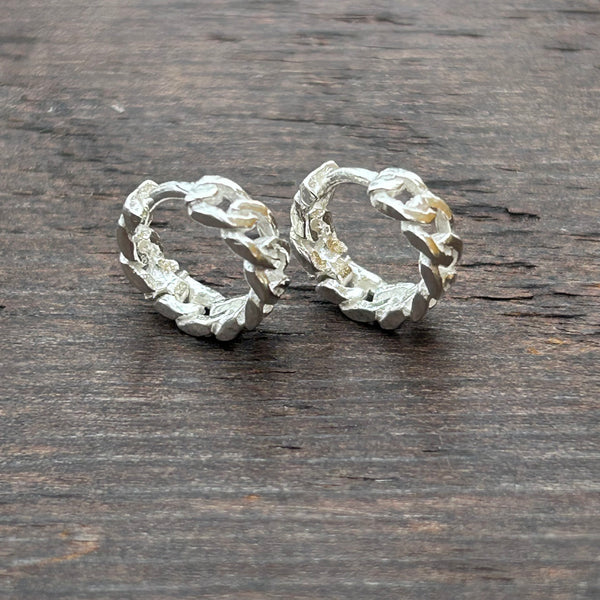 Sterling Silver Huggies Hoop Earrings