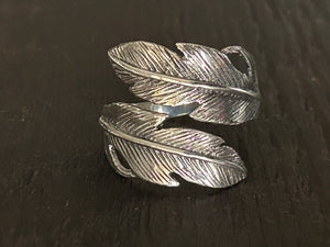 'Feather' Sterling Silver Band Ring * Best Seller *