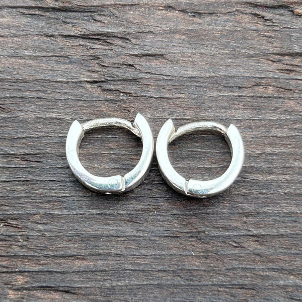 Sterling Silver Huggies Hoop Earrings