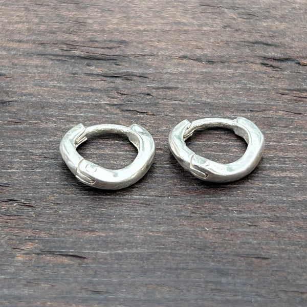 Sterling Silver Huggies Hoop Earrings