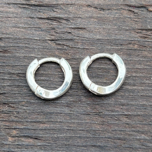 Sterling Silver Huggies Hoop Earrings