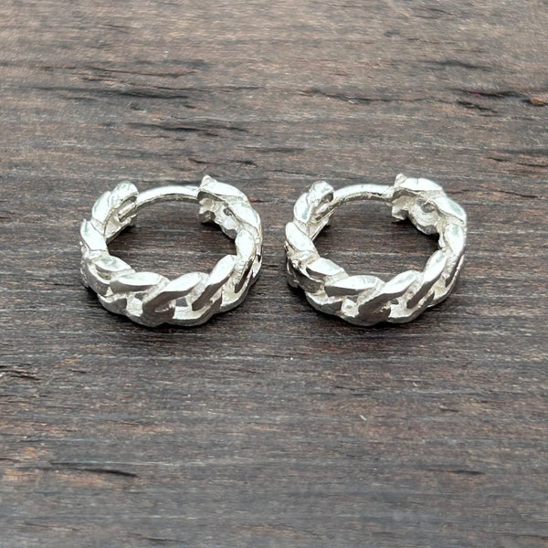 Sterling Silver Huggies Hoop Earrings