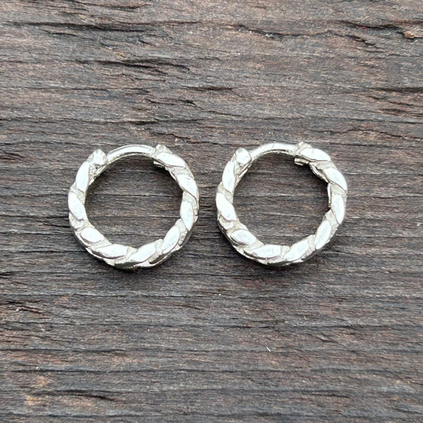 Sterling Silver Huggies Hoop Earrings