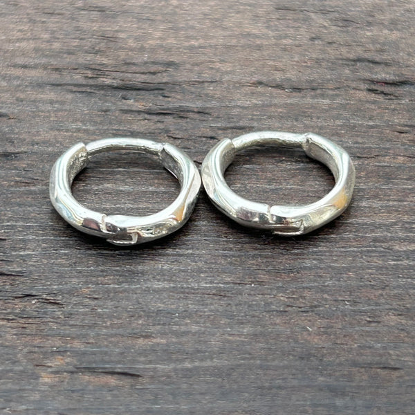 Sterling Silver Huggies Hoop Earrings