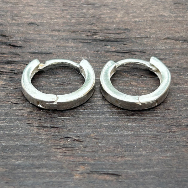 Sterling Silver Huggies Hoop Earrings